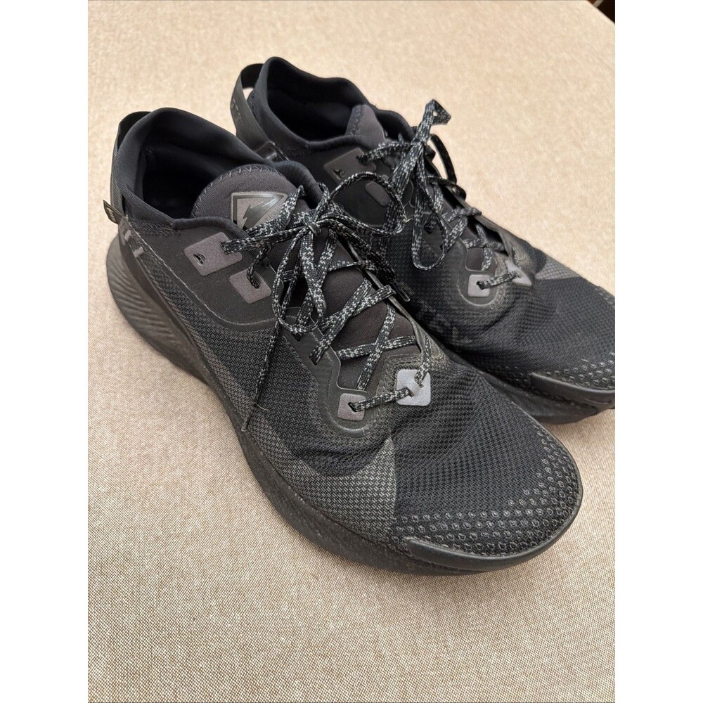 Nike Pegasus Trail 2 GTX Running Shoes Gore-Tex Triple Black Men's Size 12.5 M